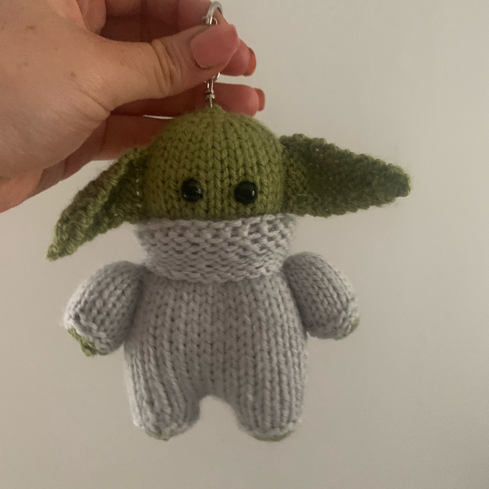 Baby yoda handmade keychain